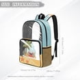 thumbnail image 6 of SEANATIVE Clear Backpacks for Girls Boys Preschool Elementary Kids Clear Backpack Transparent Bookbag See Through Daypack PVC Heavy Duty School Bag, Crab Starfish Palm Tree Pattern, 6 of 7