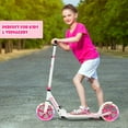 thumbnail image 4 of Goplus Folding Sports Kick Scooter w/LED Wheels for Kids Teens Pink, 4 of 12