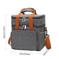 thumbnail image 3 of TACILIP Large Capacity Waterproof Double-layer Insulated Bag Insulation and Freshness Clashing Color Picnic Bag Multifunctional Outdoor Handbag, Kitchen Organization, 3 of 6
