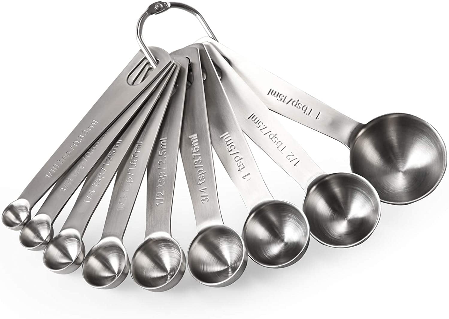  5PCS Small Measuring Spoons Set - Cuttte Stainless Steel Tiny  Measuring Spoons for Cooking Baking, 1/4 tsp, 1/8 tsp, 1/16 tsp, 1/32 tsp,  1/64 tsp, Teaspoon Mini Measuring Spoons for Powders, Spices: Home & Kitchen