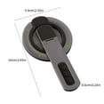 thumbnail image 3 of Clerance!Graphite Black 1pcs Double-Sided Magnetic Decompression Ring Mobile Phone Holder 360 Rotating Silicone Holder Zinc Alloy Material Ultra, 3 of 5