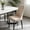 Khaki, variant on Stretch Geometric Embossed Chair Cover, Removable Washable Slipcover for Dining & Office Chairs