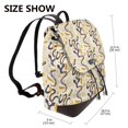thumbnail image 2 of Yiaed Snake And Floral Print Laptop Backpack for Women Slim Computer Bag Work Travel College Backpack Purse Fits 14 Inch Notebook, 2 of 4