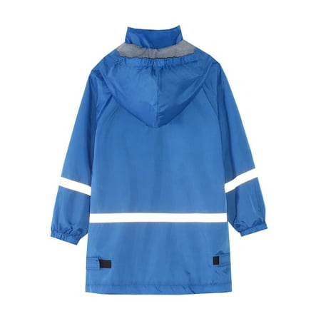 

Cathalem Rain Coat Large Children s Boys Girls Button Rain Jacket Hooded Windproof Raincoat Kids Long Sleeve Glossy Raincoat Childrenscostume Blue 10 Year