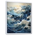 thumbnail image 2 of Designart "Furious Storm Over the Ocean I" Nautical & Beach Floater Framed Wall Art Living Room, 2 of 7