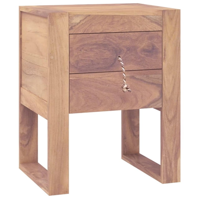 Mueble de noche colonial vidaXL de madera maciza de teca