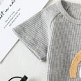 thumbnail image 5 of WIBACKER Newborn Baby Boy Rainbow Short Sleeve Romper One Piece Jumpsuits Summer Clothes, 5 of 9