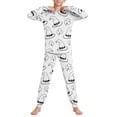 thumbnail image 4 of Cowsor Big Kids Boys Girls St Patrick's Day Creative Graffiti Print Long Sleeve Top Pants Set Cute Holiday Casual Outfit For 5-16 Years Old, 4 of 7