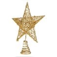 thumbnail image 2 of Christmas Tree Topper Star,Glittering Christmas Tree Decoration Ornaments,20cm (Golden), 2 of 6