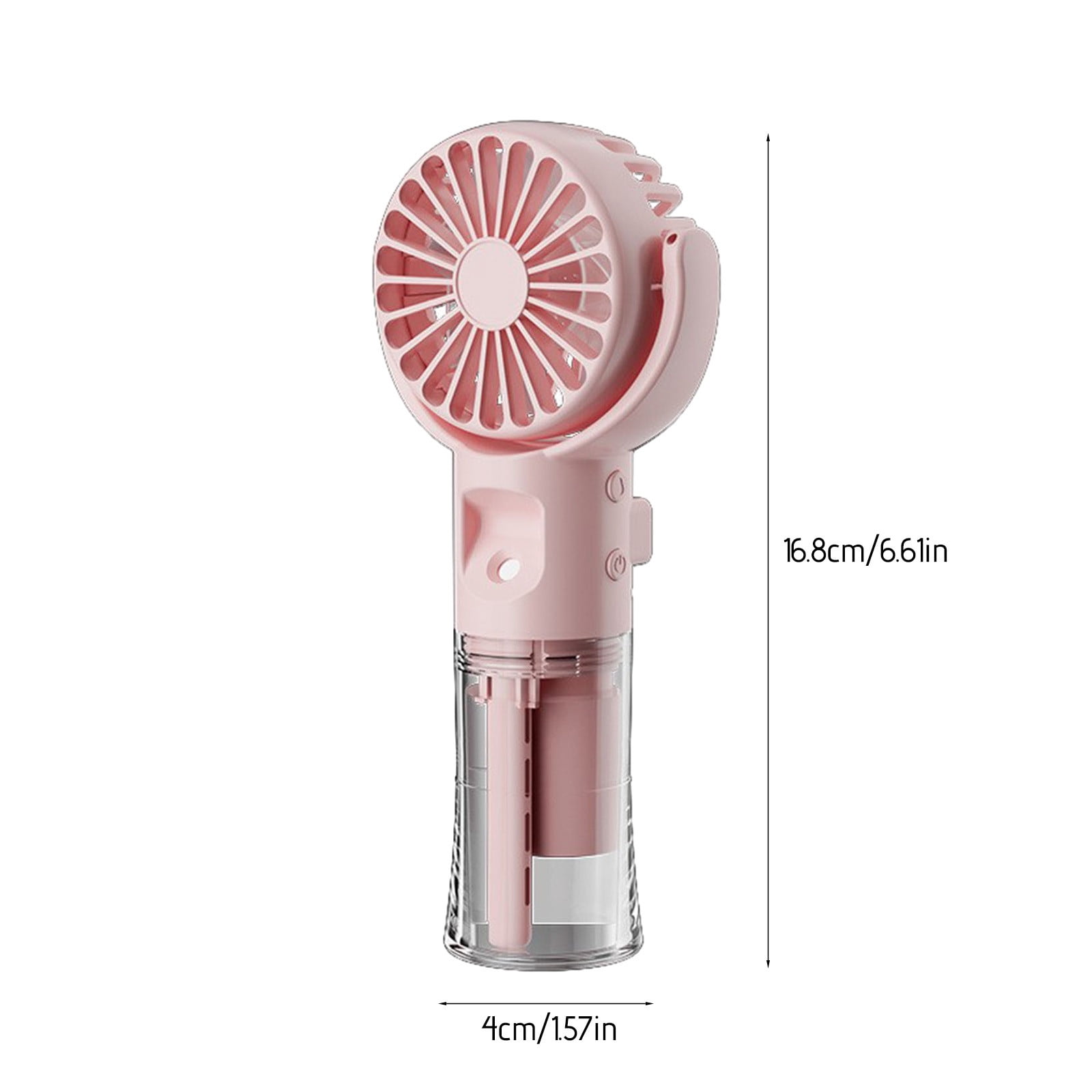 Blukids Mini Portable Water Misting Fan, 4 Speeds,Powerful Handheld Fan USB Rechargeable,Personal Small Quiet Spray Water Mist Fan for Home School Office Outdoor Travel Use