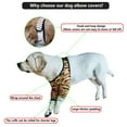 thumbnail image 4 of Dog Elbow Protector, Dog Front Leg Joint Recovery Sleeve with Mesh Pad, Cone Collar Alternative Dog Elbow Pads for Medium Large Dogs Black&White XL, 4 of 7