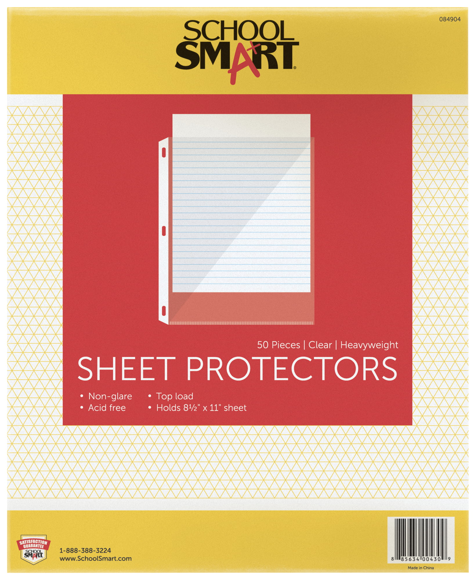UNIVERSAL Standard Sheet Protector Standard 8 1/2 x 11 Clear 200/Box 21122 