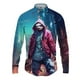thumbnail image 4 of Camisas de manga larga con estampado 3D de antropomorfismo animal para hombre y mujer, camisas casuales de moda con solapas abotonadas, ropa unisex de gran tamaño, 4 of 4