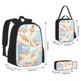 thumbnail image 4 of Naloa Icecream Truck Print Large Capacity Backpack Lunch Bag Pencil Case Combination 3 Piece Set for Student, 4 of 8