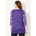 thumbnail image 2 of Catherines Women's Plus Size Jacquard Burnout Top, 2 of 4