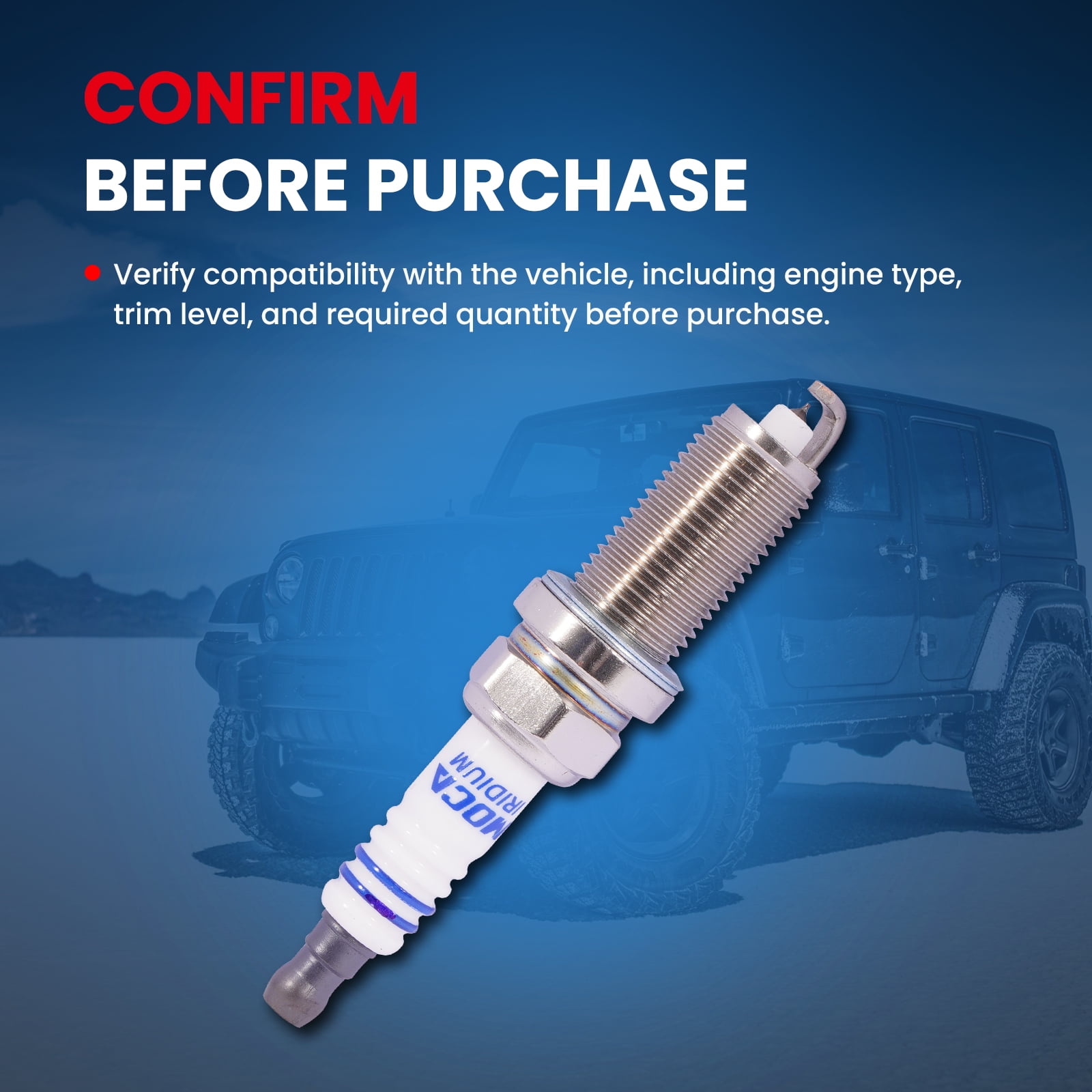 MOCA AUTOPARTS 16PCS Spark Plugs Fit for 2009-2023 Chrysler 300 5.7L & 2008-2010 Dodge Ram 1500 4.7L & 2011-2018 Ram 2500 5.7L