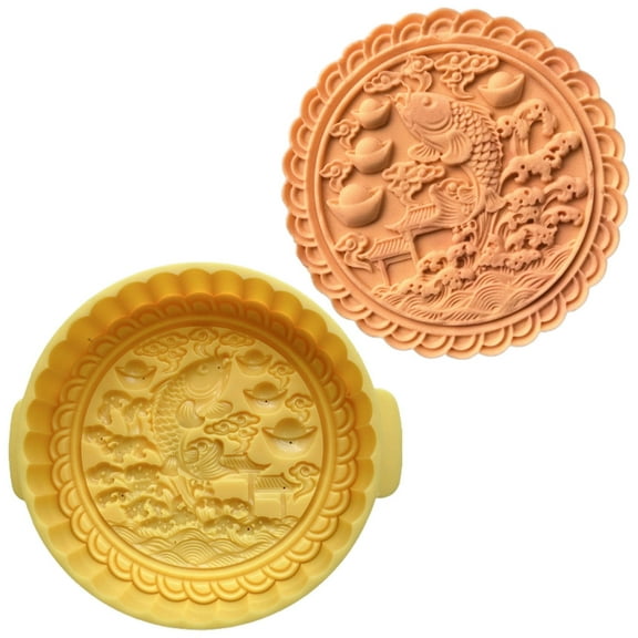 Yammee Oversized Mooncakes Making Mold Cookie Stamp Cake Mold Practical Baking Supplies