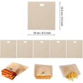 thumbnail image 2 of 6 Pcs (16*16cm) Sacs Réutilisables pour Grille-Pain, Micro-Ondes, Four, Grill, 2 of 5