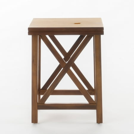 Lucy Outdoor Acacia Wood Side Table, Teak