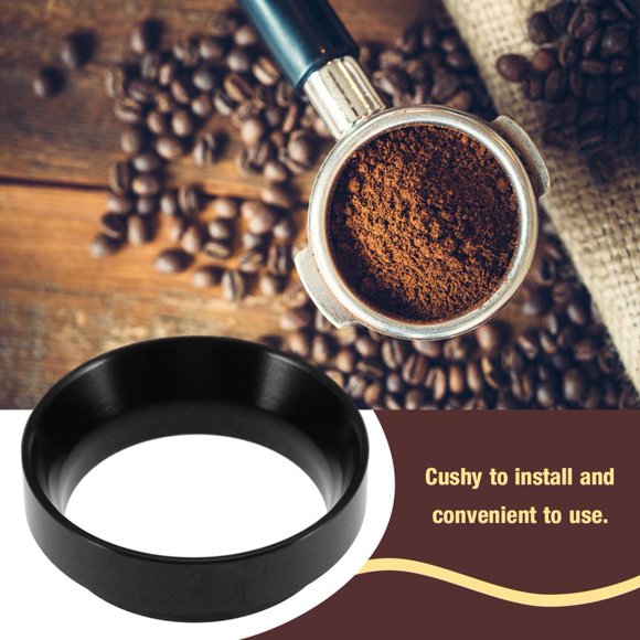 Anillo Dosificador de Aluminio Ecomeon para Café Expreso 58 mm Negro