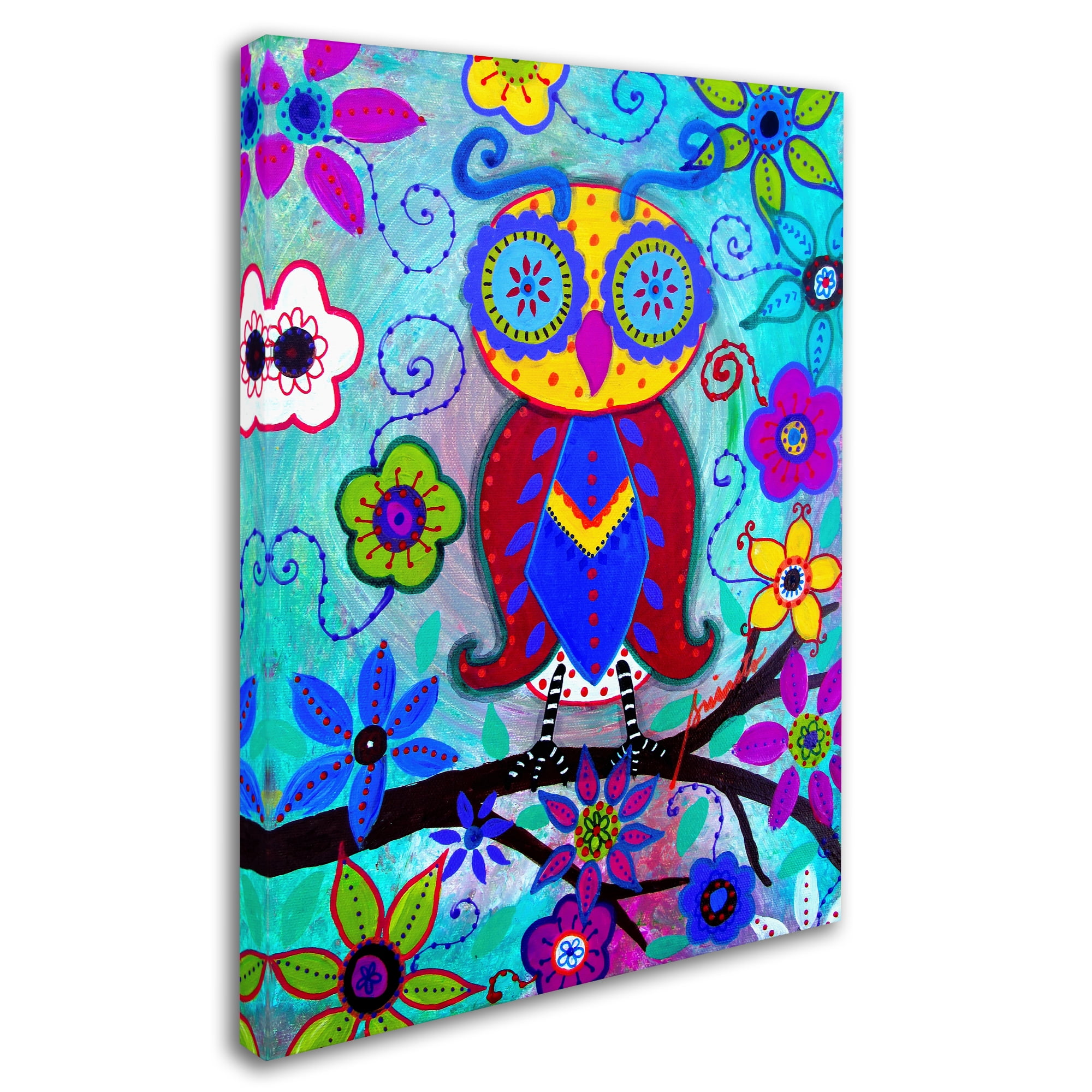 Trademark Fine Art 'The Judicious Owl' Canvas Art by Prisarts