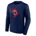 thumbnail image 2 of Men's Navy Washington Wizards Tip-Off Long Sleeve T-Shirt, 2 of 3