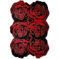 thumbnail image 2 of Rose Rug 5x7 Cute Plush Flower Roses Shaped Rug Girly Area Rugs forBedroom Floor Living Room Carpet 307 (Red, 5' x 7'), 2 of 6
