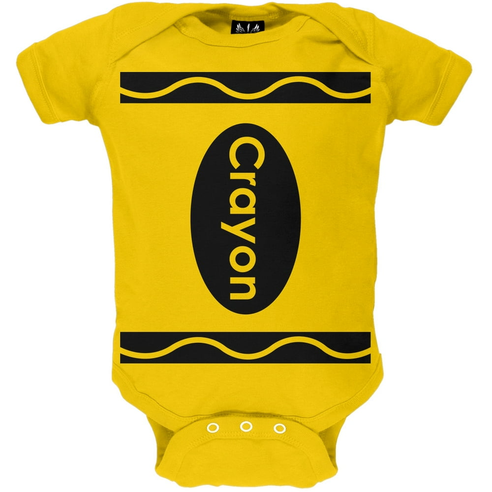 Halloween Yellow Crayon Costume Baby One Piece