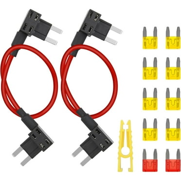 Nilight Fuse Adapter Fuses Holder TIPM Bypass 14AWG Wire 20 AMP Repair Fuel Pump Relay Cable Compatible with Dodge Ram 1500 2500 3500 Chrysler Jeep VW 2007-2016 Replace CBWPR091AA