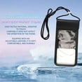 thumbnail image 2 of Waterproof Phone Pouch, 2 Pack Universal Cellphone Dry Bag Case, Underwater Phone Holder with Neck Lanyard, for iOS 12 12Pro 11 11Pro XR XS up to 6.4in, 2 of 5
