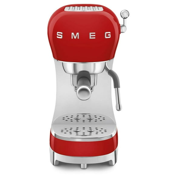 Smeg, ECF02RDEU - Cafetera de café espresso con función de vapor de capuchino, termobloque, carcasa