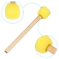 thumbnail image 4 of Esponjas de pintura Uxcell para pintar, paquete de 8 esponjas redondas de diferentes tamaños con mango de madera, amarillo, 4 of 7