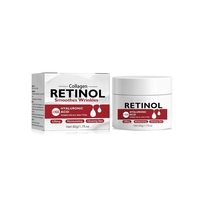 Crema hidratante, crema reafirmante facial para mujeres (50 g), crema hidratante facial para piel seca, crema reafirmante reparadora facial con retinol.
