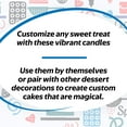thumbnail image 4 of Great Value Celebration Polka Dot Birthday Candles, Assorted Colors, 20 Count, 4 of 7