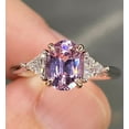thumbnail image 2 of Lab created Stunning 2.1 Ctw Pastel Pink Spinel Ring Engagement Ring Promise Ring, 2 of 5