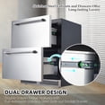 thumbnail image 2 of 2025 New 24 inch Undercounter Refrigerator, 5.12 Cu.Ft Fridge for Patio, Drawer Refrigerator Under Counter Fridge Ideal for Home and Commercial, 2 of 7