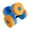 Orange Blue, variant on QccHieUs Aquatic Exercise Dumbbells Swimming Barbells Adults Strengthening Upper Body EVA Orange Blue