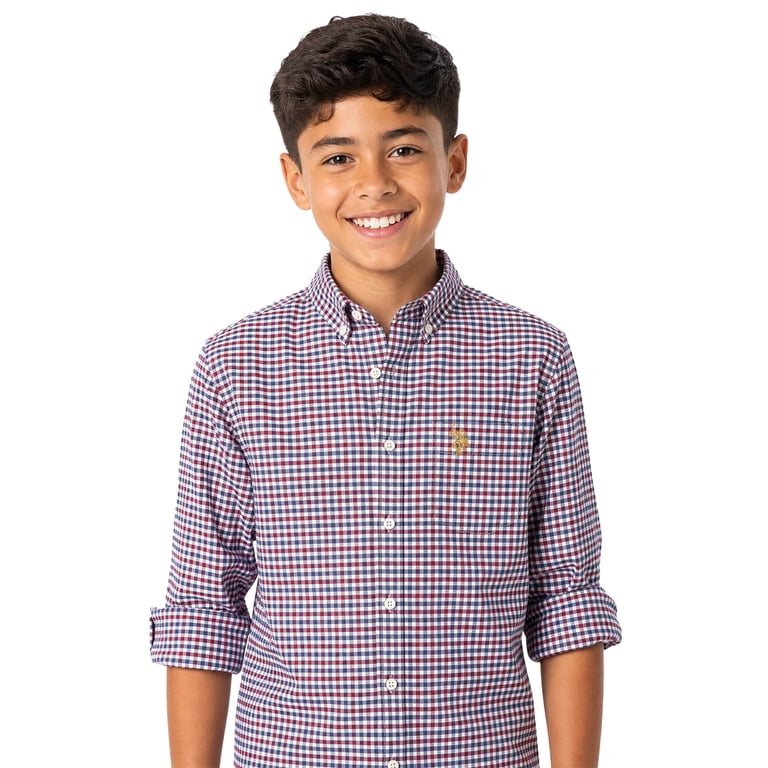U.S. Polo Assn. Boys Long Sleeve Button Down Shirt photo 1