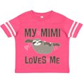 thumbnail image 3 of Inktastic My Mimi Loves Me Sloth Girls Toddler T-Shirt, 3 of 5