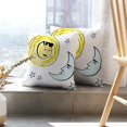 thumbnail image 6 of LALILO Throw Pillow Covers Sun With Sunglasses And Moon Art Cushion Cover 18" x 18", 2 Pack, 6 of 6