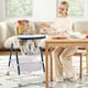 thumbnail image 2 of Costway Trona Para Bebé, Tronas Convertibles Para Bebés Y Niños Pequeños, Silla De Alimentación Infantil Portátil Plegable Con Bandeja Doble Extraíble, Asiento Elevador Con Arnés De Seguridad, 2 of 2