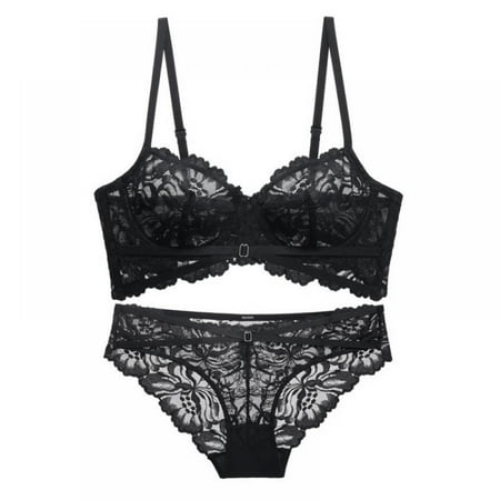 

Xmarks Sexy Lingerie for Women Two Piece Lace Lingerie Set Underwire Bra and Panty Set Valentine