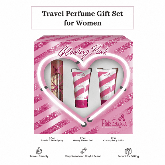 Pink Sugar by Aquolina, 3 Piece Gift Set for Women
