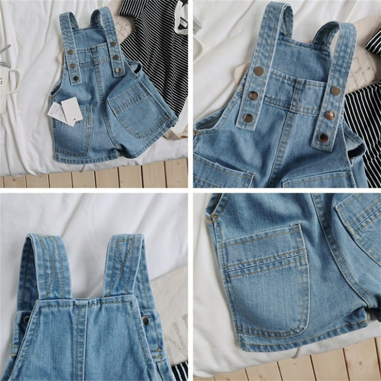 Lovely Toddler Boy Girl Pocket Bib Overalls Summer Shorts Jumpsuit 0 6 Years Walmart