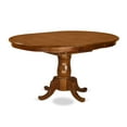 thumbnail image 3 of East West Furniture 7 Piece Kitchen Table & Chairs Set- an Oval Dining Table and 6 Solid Chairs, Saddle Brown(Seat Type Options) POML7-SBR-C, 3 of 5