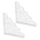 thumbnail image 1 of Protector de Agua de Ducha para Bañera, Bloqueador de Agua Autoadhesivo, Protector de Borde de Bañera Acrílico, Protectores de Esquina Impermeables para Lavabo de Baño, 2 Uds., 1 of 1