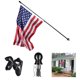 thumbnail image 2 of Yescom 6.5 Ft Aluminum Flagpole Set Hand-held Telescopic w/ Pole Holder 3x5 Ft US Flag Yescom Modern, 2 of 11