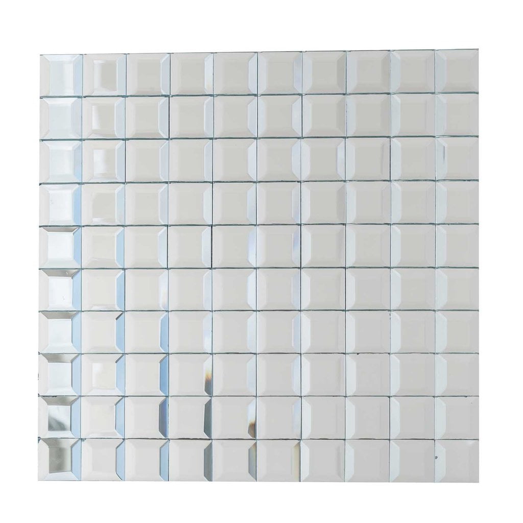 Balsacircle 12x12 Inch Wide Mirror Mosaic Tiles Wall Panels Backdrop Bathroom Kitchen Decorations Diy