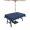 Navy Blue, variant on Outdoor Tablecloths with Umbrella Hole & Zipper, Yellow Palm Trees 54x54 Inch Square Tablecloths, Summer Tropical Coconut Trees Vintage Waterproof Table Cloth, Patio/Pool/Picnic Table Covers