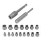 thumbnail image 5 of Extractor de tornillos de 18 piezas, herramienta de extracción de tuercas dañadas y pernos rotos para mantenimiento, 5 of 12